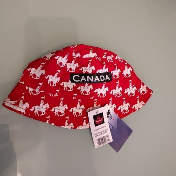 KALSON KIDS SUMMER BUCKET HAT CANADIAN CANADA MOUNTIES EH! - Picture 1 of 3